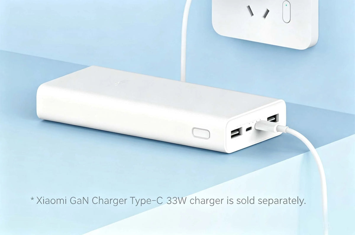 Xiaomi 20000mAh Large Capacity Fast Charging Power Bank Portable External Battery with CCC Certification for iPhone Samsung