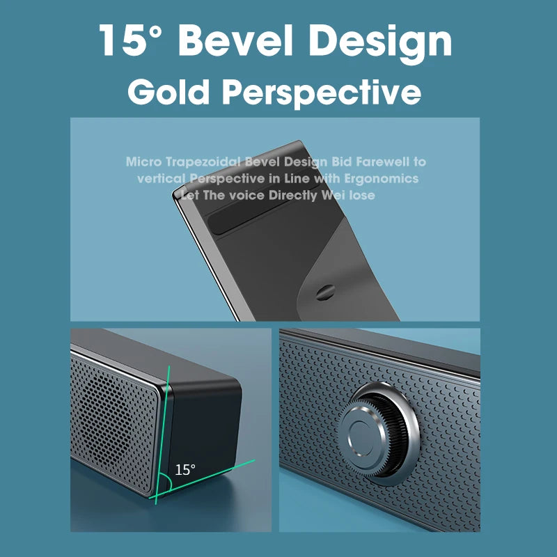 Soundbar Computer PC TV Laptop Desktop Wired Wireless Bluetooth Speaker Sound Box Bar Music Portable Caixa De Som Audio System