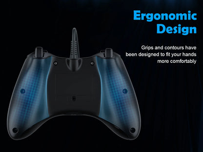 For Xbox 360 Slim/Lite/E/PC Controller,Wireless/Wired Game Remote Control 6-axis Gryo Dual Vibration Precision Joystick Gamepads