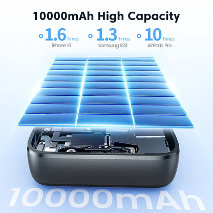 Toocki Portable PowerBank Built-in USB C Cable 10000/20000mAh PD 22.5W Fast Charging Power Bank for iPhone 16 15 14 13 Samsung