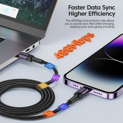 Toocki PD 20W USB C To Lightning Cable For iPhone 14 13 12 11 Pro XS 8 Type C To Lightning Cable Data Wire Fast Charging Cable
