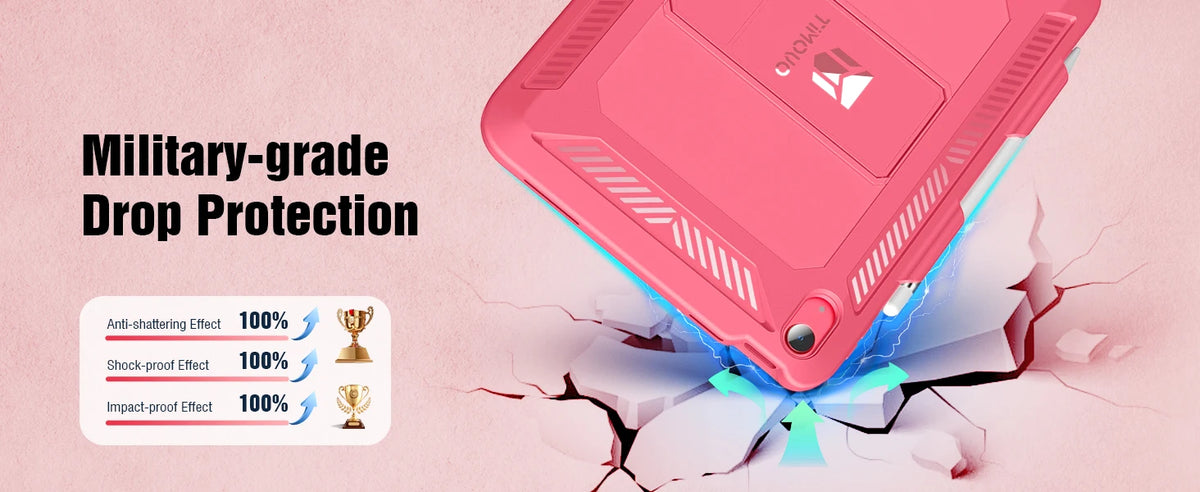 Case for iPad (A16) 11th Generation 11Inch 2025,iPad 10th Gen Case 2022 with Screen Protector Heavy Duty Shockproof Rugged cover