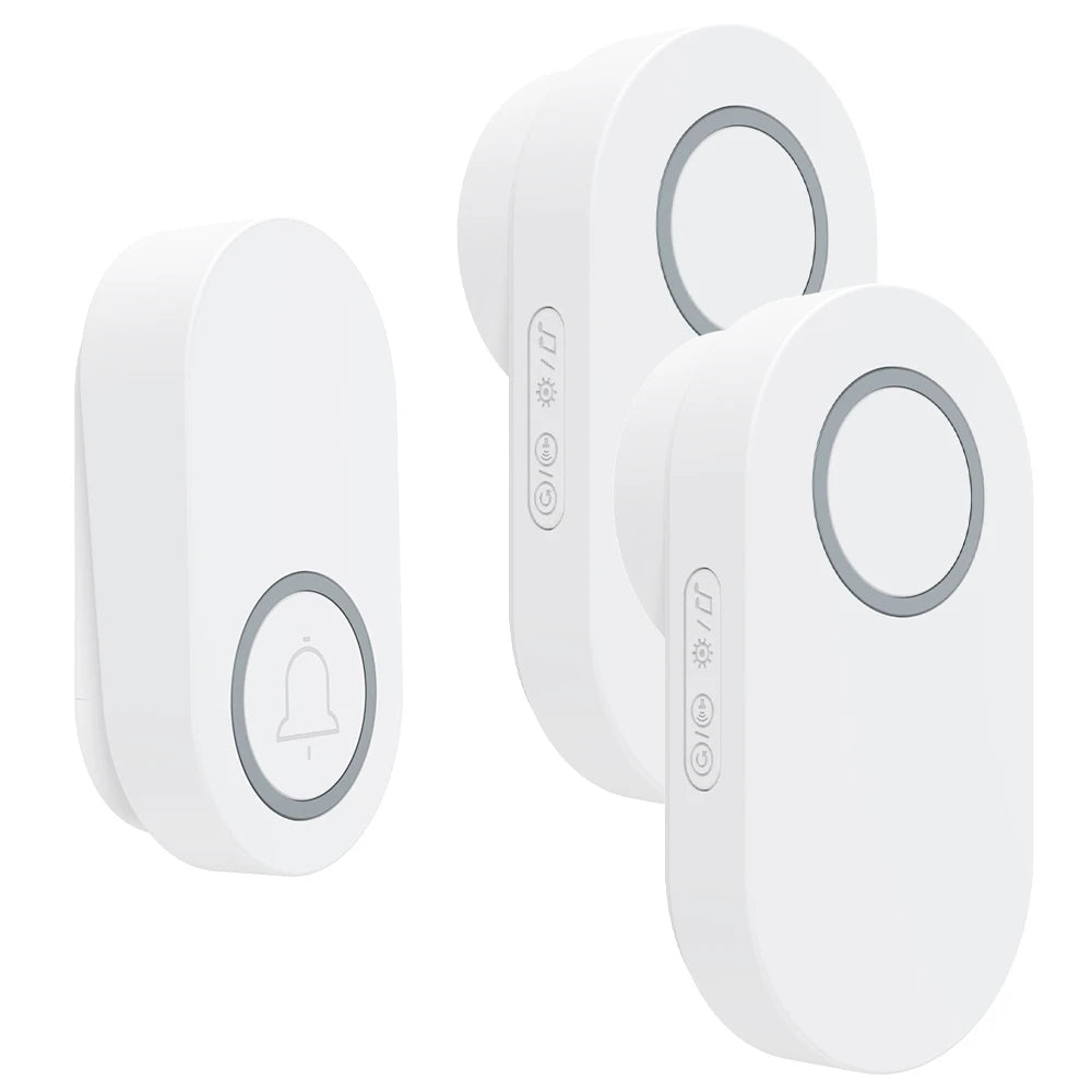 Newest Household High Volume Self Powered Wireless Doorbell US/EU/UK Plug Battery Free 60 Songs Waterproof Kinetic Door Bell