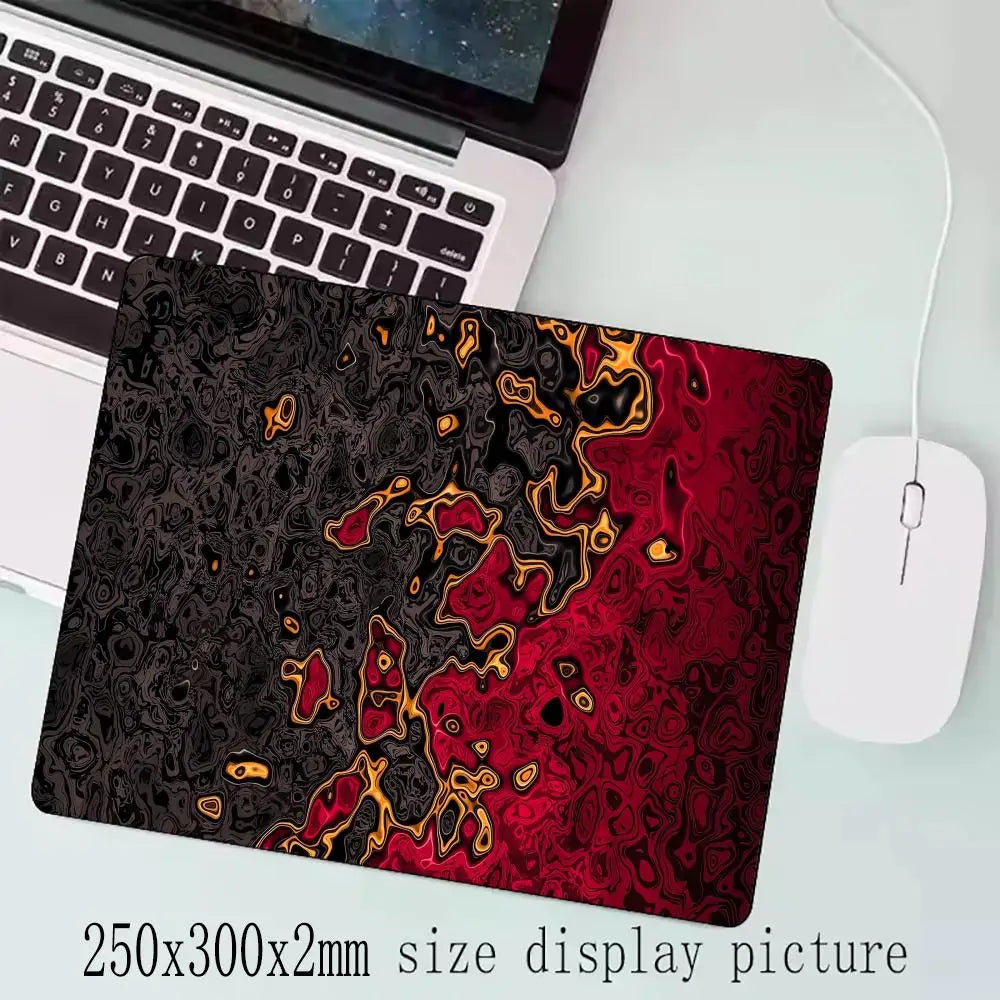 Black Waves Large Gaming Mouse Pad Computer Keyboard Desk Pad XXL with Rubber Non-Slip Stitched Edge for Friends Boyfriend