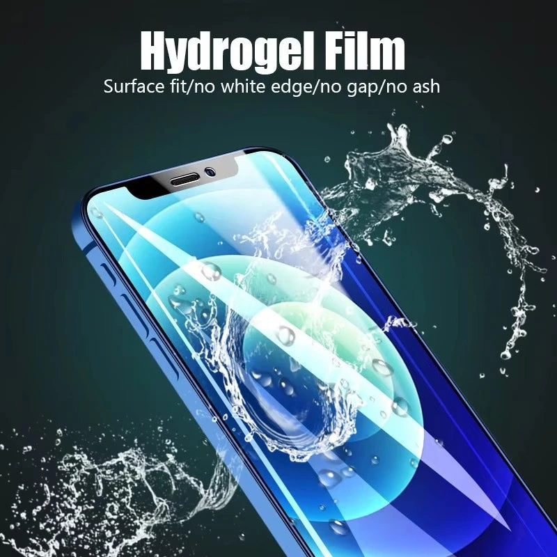 1-4Pcs Soft Hydrogel Film For iPhone 18 Pro Max 17 16 14 13 12 11 15 Pro Max Air 13 Mini 7 8 Plus X XR Silicone Screen Protector
