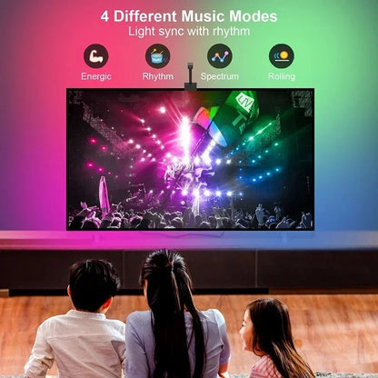 Ambilight For Immersion Tv Backlight Sync To Screen 3.8M 5M 5V Usb Rgbic Strip Led With Camera Synchronized Tv Light Kit