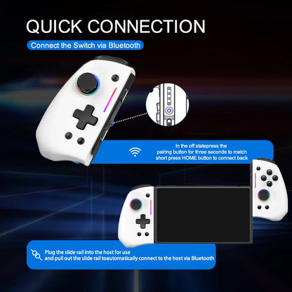 For Nintendo Switch & OLED & Lite Wireless Controller Bluetooth Gamepad Control Hall Gaming Mando Command Game Pad Accessories