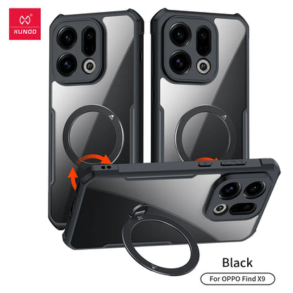 Xundd For Oppo Find X9 Ultra Case Airbags Shockproof PC&TPU Matte Transparent Bumper Anti-Drop Phone Cover  For Find X9 Ultra