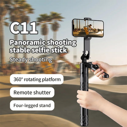 FANGTUOSI Long 185cm 360 Rotation Stabilizer, Selfie Stick Tripod for Smartphone Camera With Bluetooth Shutter for Live Video