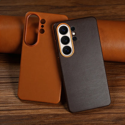 For Magsafe Premium Leather Case for Samsung Galaxy S26 Ultra S26Ultra S26Plus S25 Plus S25Ultra Phone Case Cover Magnetic Coque