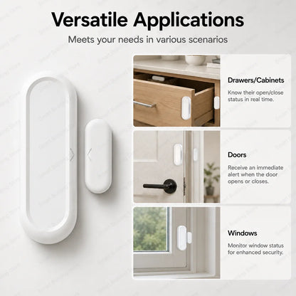 Zigbee 3.0 Door Window Sensor IP65 Waterproof & Non-Waterproof Versions Magnetic Contact Alarm Home Assistant Zigbee2MQTT