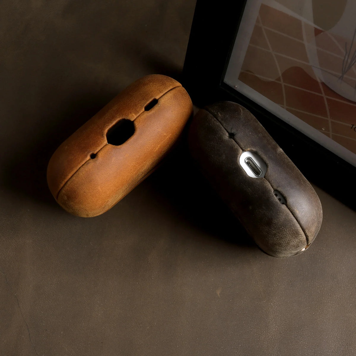 Crazy Horse Genuine Leather Case For Airpods Pro 3 Cases Airpods 5 3 4 Handmade Wireless Bluetooth Earphone Box Protective Shell