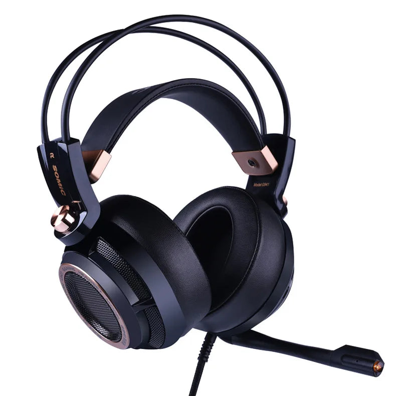 Somic G941 ANC Stereo Over-Ear Gaming Headset Wired Gaming Headphone With MIC USB LED Light Active Noise Cancellation
