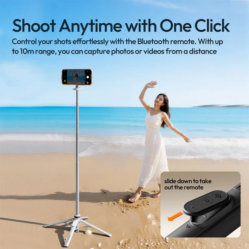Ulanzi MT85 1.5M Upgrade Magsafe Phone Tripod for Iphone 17 16 15 Android Automatic Tripod Selfie Stick for Smartphone Vlog Live