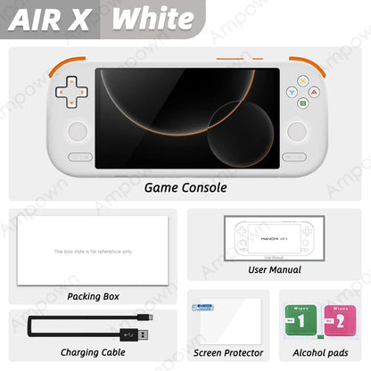 MANGMI AIR X Handheld Game Console Qualcomm Snapdragon 662 5.5'' Touchscreen Android 14 Active Cooling Fan 15W Fast Charging RGB