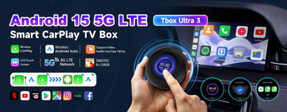 CarlinKit TV Box S2F Android 13 CarPlay Ai Box SM6225 8 Cores Wireless CarPlay Android Auto Video Streaming Box 4G LTE &WiFi GPS