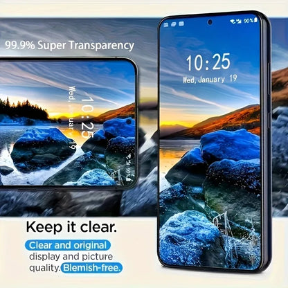 4Pcs Tempered Glass Screen Protector for Samsung galaxy S24 S25 Ultra S24 S23 Plus S22 S21 S25 S24 FE Scratch-Resistant Glass