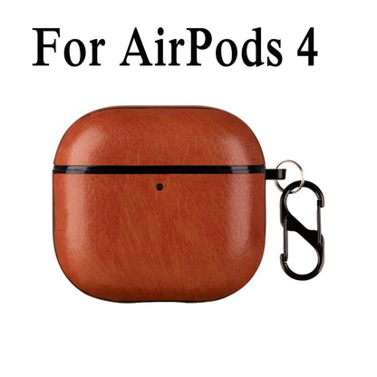Leather PU Earphone Cover For AirPods Pro 3 2025 Case For AirPods Pro 2 2nd Pro2 Cases For AirPods 5 4 3 2 Funda Headphone Coque
