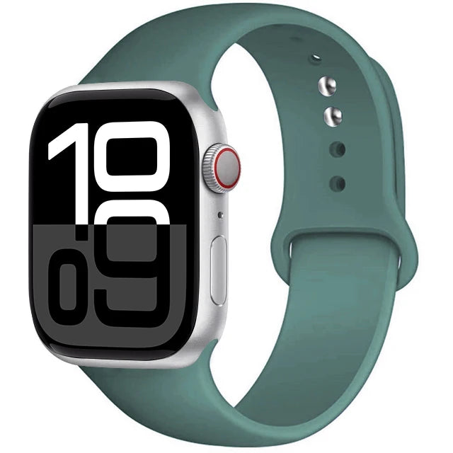 Silicone Band For Apple Watch straps 45mm 44mm 40mm 41mm 42mm-46mm sport bracelet iwatch series 8 7 6 5 SE 9 10 11 Ultra 2 49mm