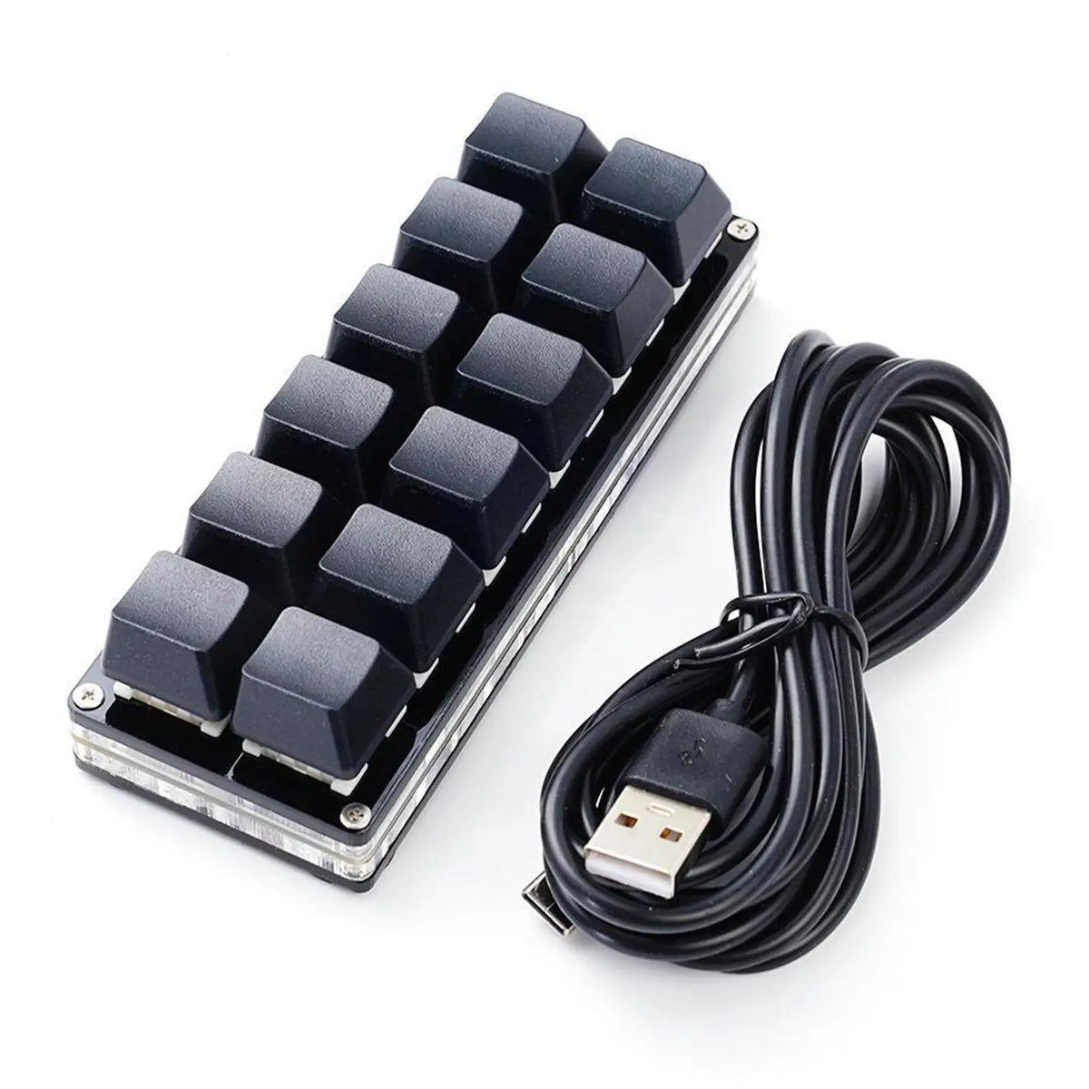 USB Programming Macro Custom Mechanical Keyboard RGB 24/16/12/9/8/4/3/2 Key Copy and Paste DIY Gaming Mini Keypad Macropad
