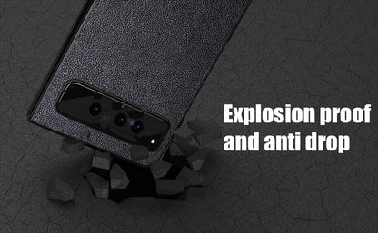 PU Leather Case for Google Pixel Fold 5G Simply Business Style Hard PC with PU 2in1 Material