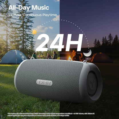 Tribit StormBox Lava 80W Bluetooth Speaker Portable Wireless Speaker IP67 24H Playtime Deep Bass XBass TWS Pairing Outdoor Party
