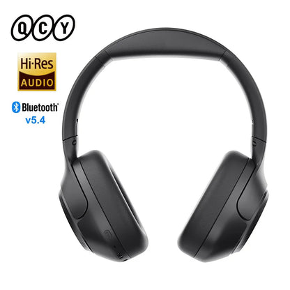 QCY H3 ANC Hi-Res Audio Wireless Headphones Bluetooth 5.4 Over Ear Headset 60Hrs 43dB Hybrid Active Noise Cancellation Earphone