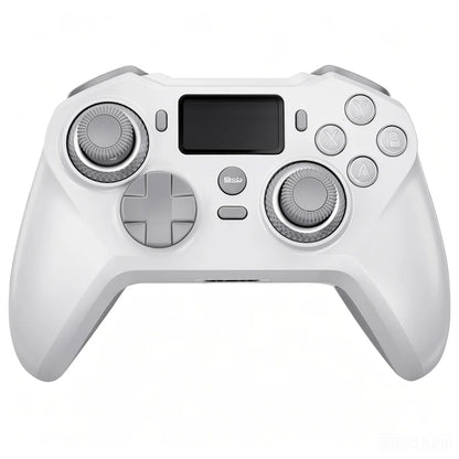 G8 Wireless Game Controller for PC Switch Android iOS Mobile Phone 4 Hall Operation-with TMR Hall Joystick, 30-90gf Adjustable Damping, Smart Screen, Turbo Macro RGB Light, 6-Axis Vibration Gamepad
