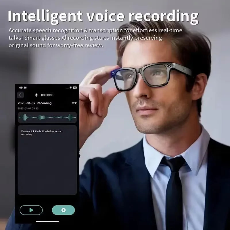 TOP 1 for Meta AI Smart Glasses 13MP Camera Video Recording 100+ Languages Translation Sunglasses Bluetooth Call Music Play