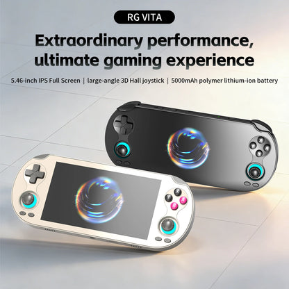 ANBERNIC RG VITA Handheld Game Console IPS Touchscreen 5000mAh Video Gaming Player Supports AI Streaming RixelHK