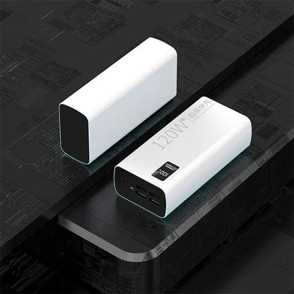 Large Capacity 80000mAh Power Bank 120W Fast Charger for iPhone Samsung Xiaomi USB C External Spare Battery Portable