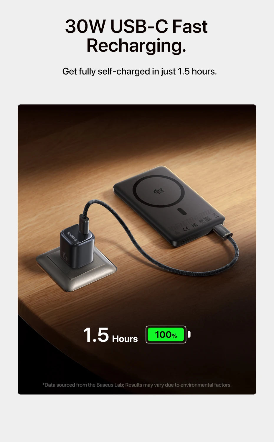 Baseus Qi2.2 25W Power Bank 10000mAh Magnetic Wireless Charging PD 45W USB-C Power Bank For iPhone 17 16 Pro Max Samsung S25