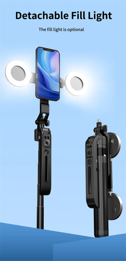 COOL DIER C12 AI Tracking Gimbal Tripod Gimbal Stabilizer Wireless Selfie Stick Foldable Holder With Bluetooth Shutter For Live