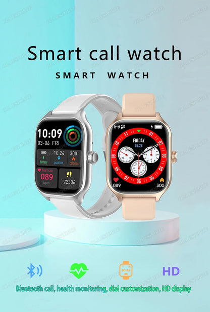 Smart Watch For Android IOS Watches 2.01inch HD Display Bluetooth Call Message Alert Music Sports Smartwatch Men Women Gift Ht30