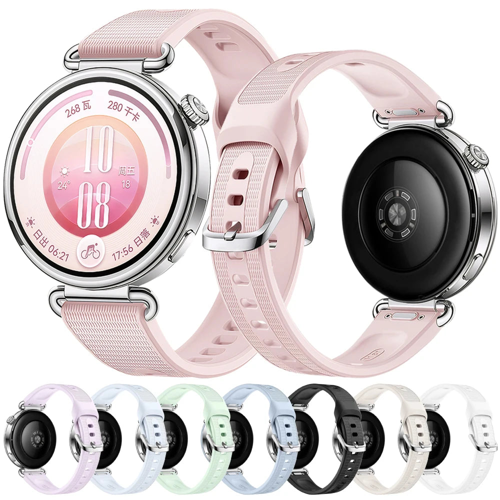 Original Silicone Strap for HUAWEI WATCH GT 7 41mm Sports Loop Replace Accessories Striped Pattern Band for Huawei GT 7 41mm