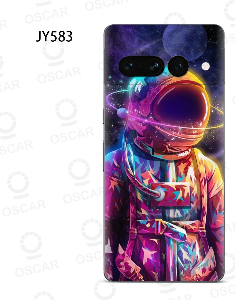 Colorful Decal Skin for Google Pixel 8 7 6 Pro 6A Back Screen Protector Film Cover Ultra Thin 3M Wrap Modified Case Sticker