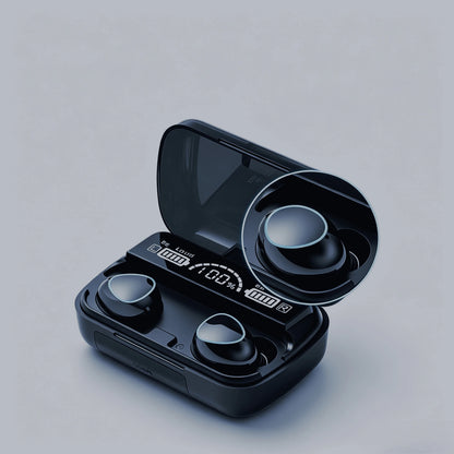 M10 In-Ear Bluetooth Sports Earbuds TWS Wireless Headset Featuring LED Display Charging Case 9D Surround Sound