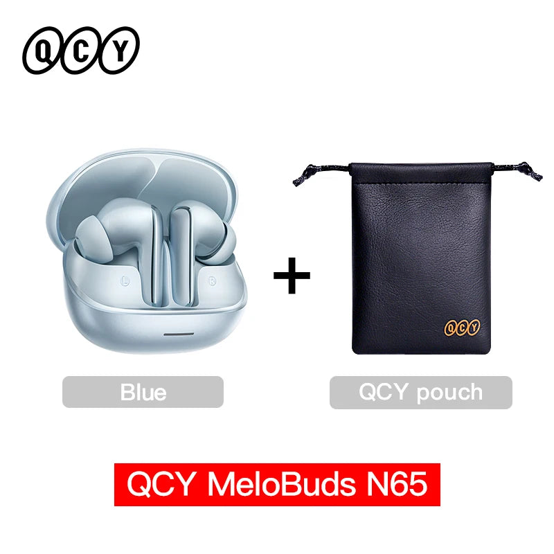QCY HT21 Wireless Earphones Melobuds N65 -60dB AI Adaptive ANC Earbuds Bluetooth 6.0 LDAC Hi-Res Audio 8 Mics 50Hrs Headset
