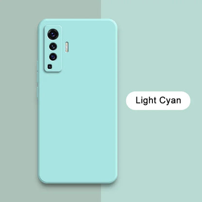 Luxury Square Liquid Silicone Case for VIVO X50 Pro Plus Lite X51 5G Camera Protective 360 Shockproof Phone Cover X50Pro X50Lite