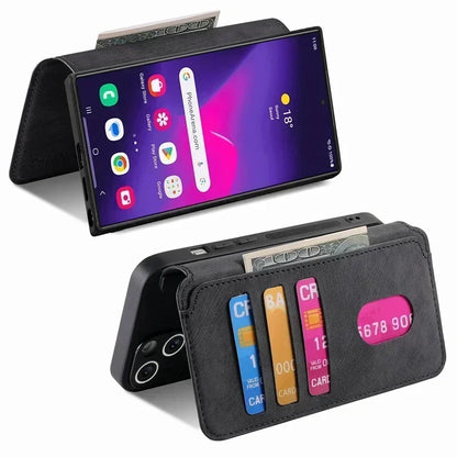 Magnetic 2 In 1 Detachable Flip Card Wallet Case For Magsafe Samsung Galaxy S26 S25 S24 S23 FE S22 S21 Ultra Note20 Plus A56 A36