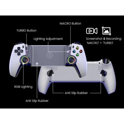 Beboncool Handy Controller for Iphone/Android/Switch 2/Switch/Oled, Mobile Controller with Rgb Light, Hall Effect Joystick