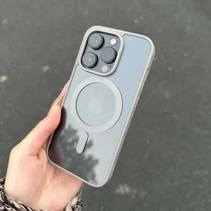 Clear Magnetic Matte For Magsafe Case For iPhone 17 16 15 14 13 12 11 Pro Max 14 Plus 16E 17E AIR Wireless Charge Protect Cover