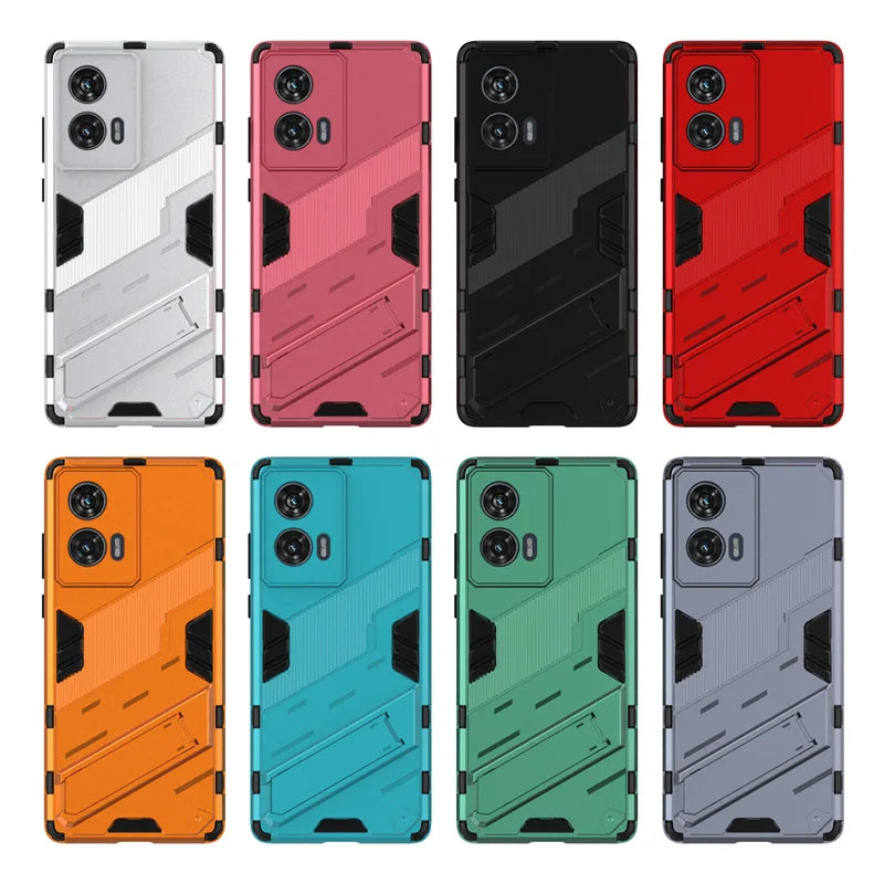 For Motorola Edge 50 Fusion 5G Case Magnetic Armor Shockproof Stand Phone Cases for Moto Edge50 Fusion Edge50Fusion Back Cover