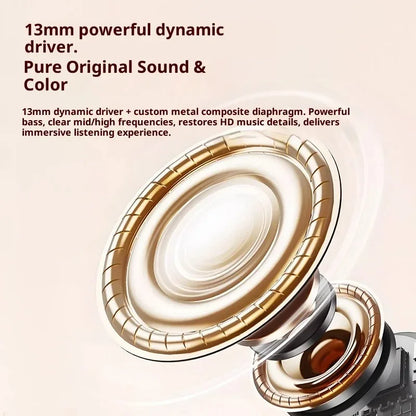 Wireless In-Ear Bluetooth 5.3 Earphones High Sleepy Quality Wireless Earbuds with Long Battery Life Mini Digital Display Video