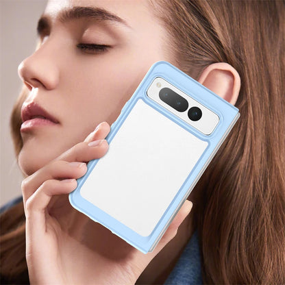 For Google Pixel Fold Case Luxury Silicone Clear Bumper For Pixel Fold Capa TPU Shockproof Case For Google Pixel Fold Cover