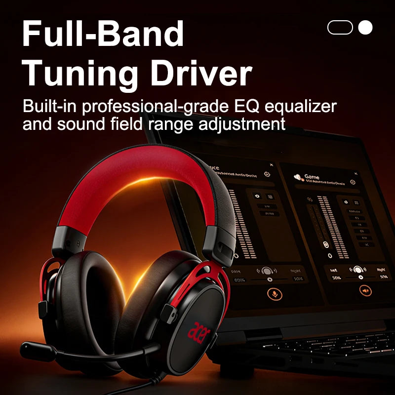 Acer Ohw346 Wired Gaming Headset with Ultra-High-Definition Large Diaphragm Spatial Surround Audio, Soft and Skin-Friendly Materials, Fully Encloses the Ear for Comfortable Wearing Without Applying Pressure on the Head