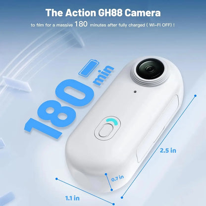 4K HD Motorcycle Mini Recorder Finger WIFI Action Camera Lightweight POV Motorcycle Road Sport Cam Bicycle Vlog Pet Body Camera
