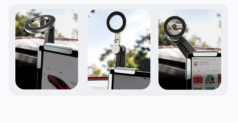 YZ Magnetic Car Phone Holder for Tesla Model YL Y 3  Car Display Screen Side 360 Degree Rotation Car Mount for all iPhone 17 18