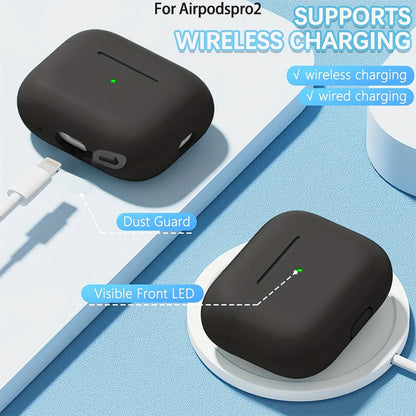 For AirPods Pro 2 2nd Case Cover With Lanyard Soft Silicone Protective Cases For Apple AirPods Pro2 Air Pod Pro2 Gen Coque Funda