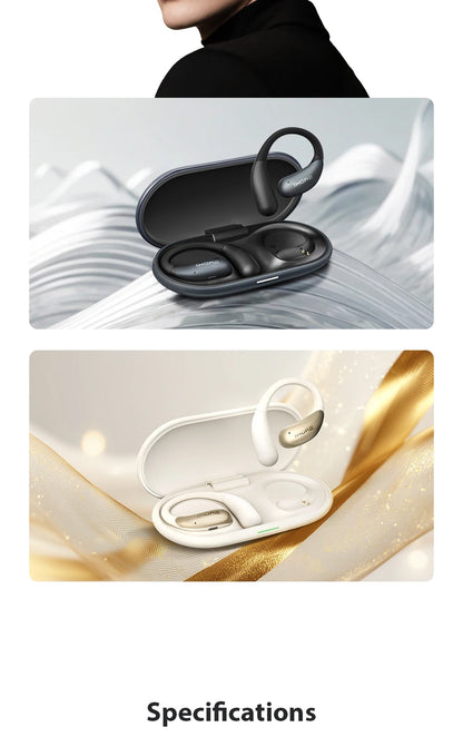 1MORE S11 Open-Ear Wireless Earphones Ultra-Thin Design Ear-Hook Earbuds Bluetooth V6.0 IPX5 28H Playtime